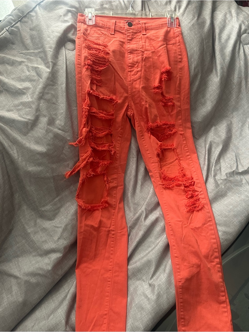 Fashion Nova Coral Ripped High-Rise Jeans